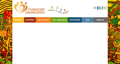 Desktop Screenshot of fundacionamaneceres.org
